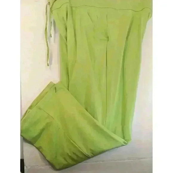Danskin Now Kiwi Lime 2-Piece Sweat/Jogging Suit Top XL - Pants L Petite - Picture 12 of 13